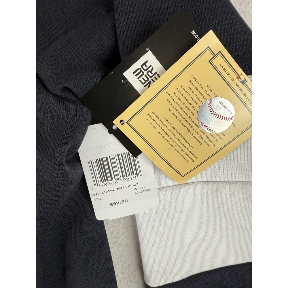 New Era Chicago Cubs Sweater‎ Womens XXL Cooperstown Collection Baseball MLB NWT - Picture 6 of 9